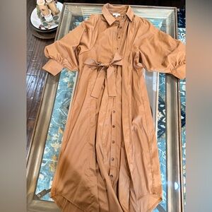Women's Tan shirt dress